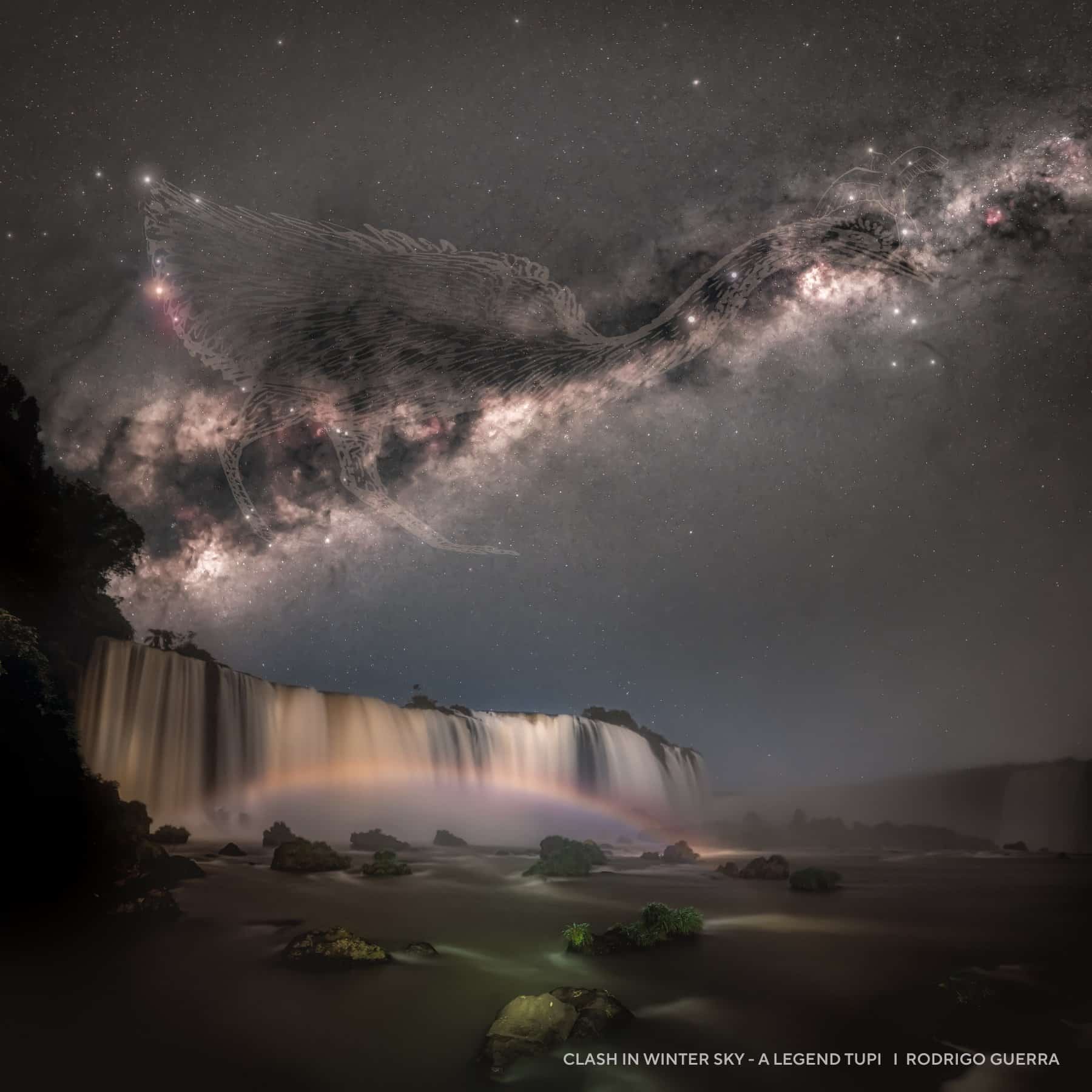 Foto do Céu das Cataratas conquista segundo lugar no People’s Choice Award do Capture the Dark 2025