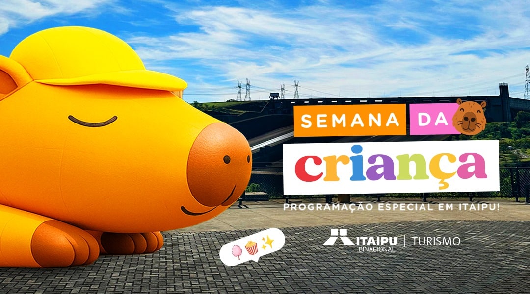 De 10 a 19 de outubro, Mirante do Vertedouro recebe atração especial com programação gratuita e brindes para os pequenos